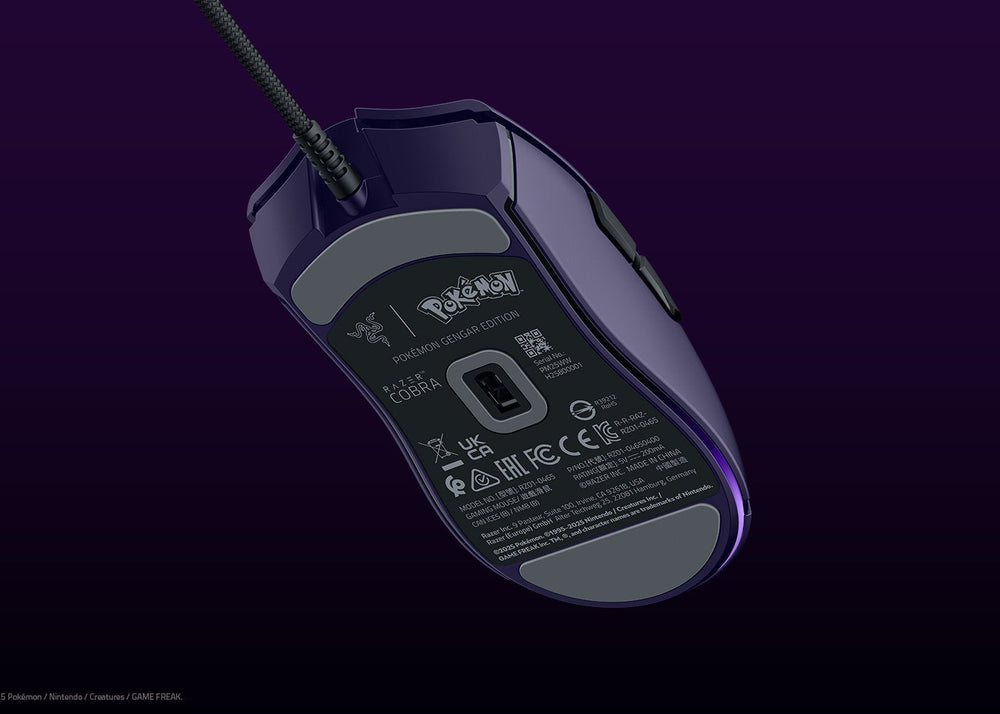Mouse gaming – Razer Cobra Gengar Edition – Chroma RGB – 8500 DPI – Diseño exclusivo Pokémon