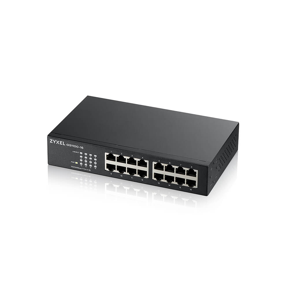 Switch Gigabit 16 Puertos ZyXEL GS-1100-16