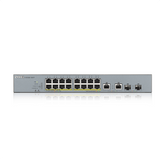 Switch Gigabit PoE+ Inteligente 16 Puertos + 2 SFP ZyXEL GS1350-18HP