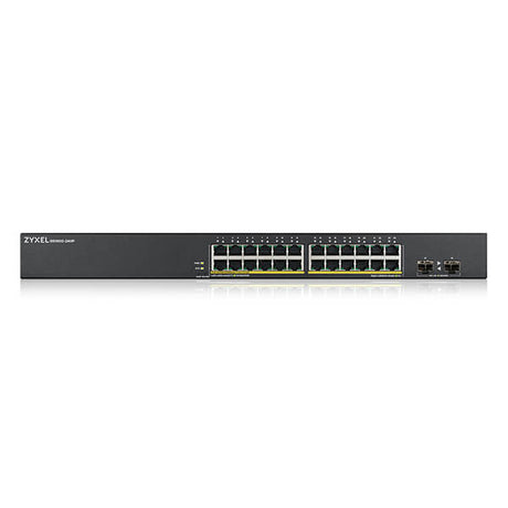Switch Inteligente Gigabit PoE+ 24 Puertos 2 SFP Uplink ZyXEL GS1900-24HPv2