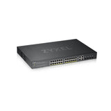 Switch Inteligente ZyXEL GS1920-24HPv2 – 24 Puertos Gigabit PoE+ + 4 SFP Combinados – 375W – Montaje en Rack