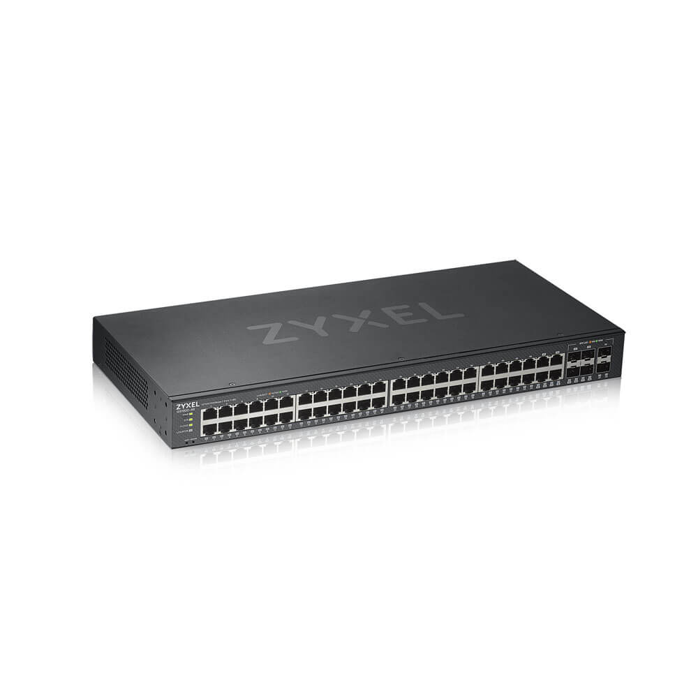 Switch Inteligente Gigabit 48 Puertos + 4 SFP Combinados + 2 SFP ZyXEL GS1920-48v2 – NebulaFLEX