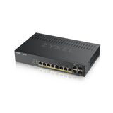 Switch Inteligente Gigabit PoE+ 8 Puertos 2 SFP Combinados ZyXEL GS1920-8HPv2