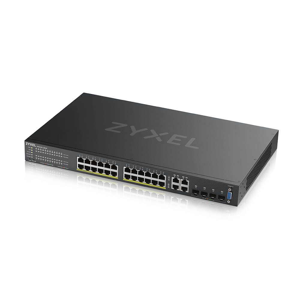 Switch Gestionado Gigabit PoE+ 24 Puertos 4 SFP Combinados ZyXEL GS2220-28HP