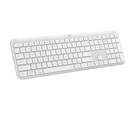 Teclado Inalámbrico Delgado Español Logitech Signature Slim K950 Blanco Hueso