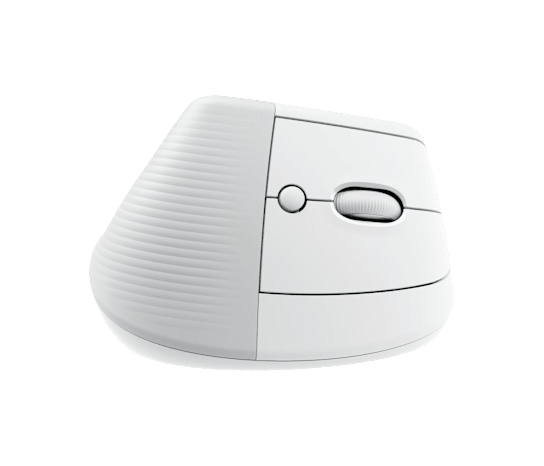Ratón Vertical Ergonómico Inalámbrico Logitech Lift – Blanco Hueso (910-006469)