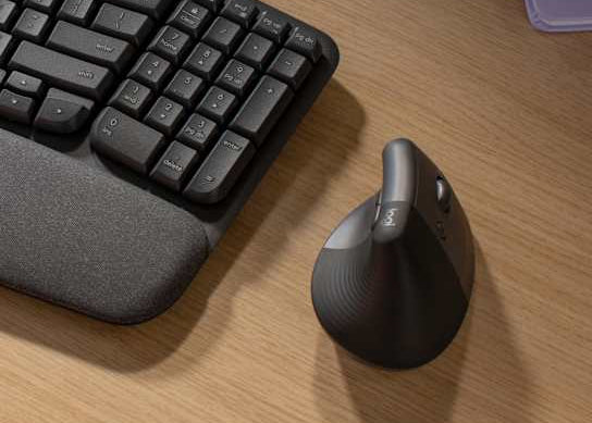 Ratón Vertical Ergonómico Inalámbrico Logitech Lift – Grafito (910-006466)