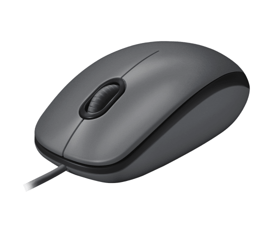 Ratón Óptico Cableado Ambidextro Logitech M100 Negro