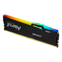 Memoria RAM – Kingston FURY Beast DDR5 RGB – 16GB – 5600MT/s – CL40 – DIMM – Intel XMP 3.0 / AMD EXPO – Negro