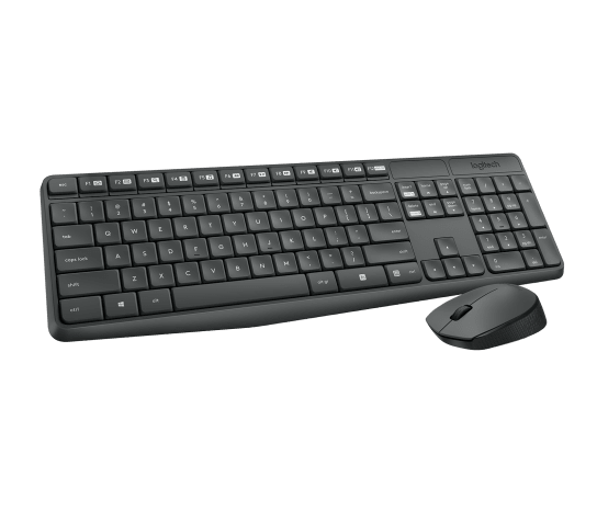 Set Teclado y Ratón Inalámbrico Logitech MK235 – Español USB Negro (920-007901)