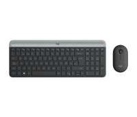 Combo Inalámbrico Logitech MK470 – Teclado Slim + Mouse Óptico / USB / Plug & Play / Bajo Perfil / Grafito