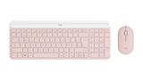 Set Teclado y Mouse Inalámbrico Español Logitech Rosado