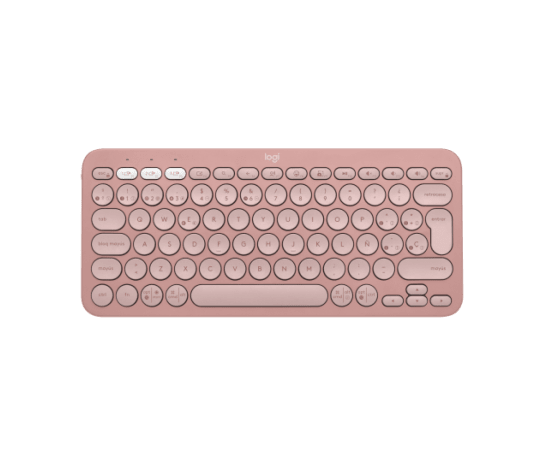 Teclado Inalámbrico Logitech Pebble Keys 2 K380s – Rosado (920-011785)