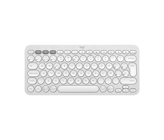 Teclado Inalámbrico Logitech Pebble Keys 2 K380s – Blanco (920-011784)