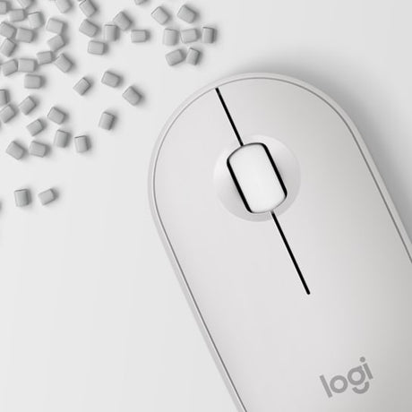 Ratón Inalámbrico Logitech Pebble Mouse 2 M350s – Blanco (910-007047)