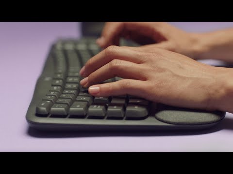Teclado Inalámbrico Ergonómico Español Logitech Wave Keys Blanco Hueso