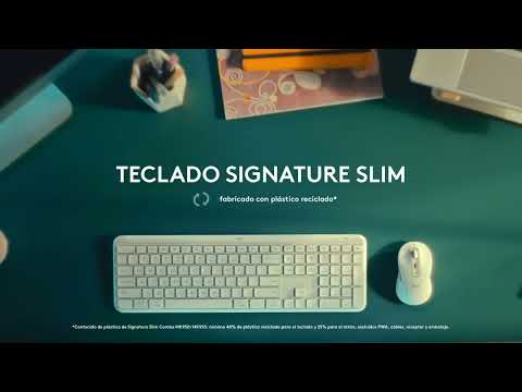 Teclado Inalámbrico Logitech Signature Slim K950 – Español Blanco Hueso (920-012593)