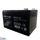 Batería de Gel SPTLINE 12V 15Ah – Sellada VRLA – Ciclo Profundo – Libre de Mantenimiento
