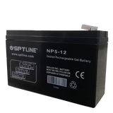 Batería de Gel SPTLINE 12V 5Ah – Sellada – Libre de Mantenimiento – Respaldo para UPS / Alarmas