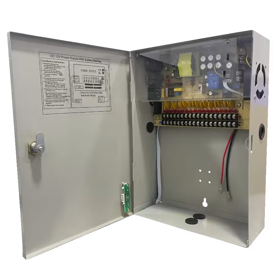 Fuente de Poder SPTLINE SP‑UPS18CH – 12V – 20A – 18 Canales