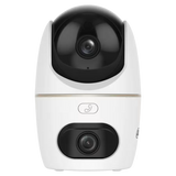 Cámara Dahua DH‑IPC‑H3DP‑3F‑0360B – Doble Lente 3MP+3MP – IA Humano/Mascotas – Seguimiento Automático – Alarma de Luz y Sonido – Bluetooth – Llamada Proactiva