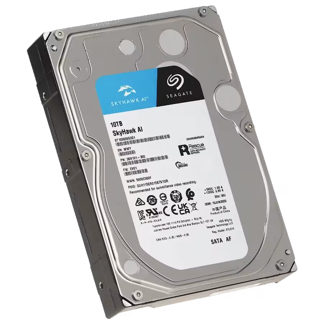 Disco duro de 10TB para videovigilancia 24/7 – Seagate SkyHawk – ST10000VE001