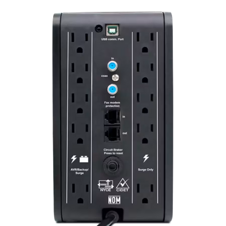 UPS CDP R-SMART2010 – 2000VA / 1200W – Pantalla LCD – 10 Tomas – Regulador de Voltaje (AVR)