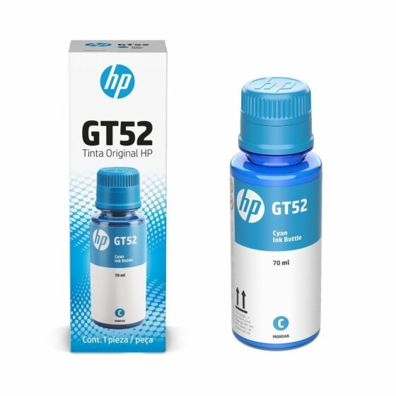 Recarga de Tinta Cian HP GT52 – 70 ml – M0H54A