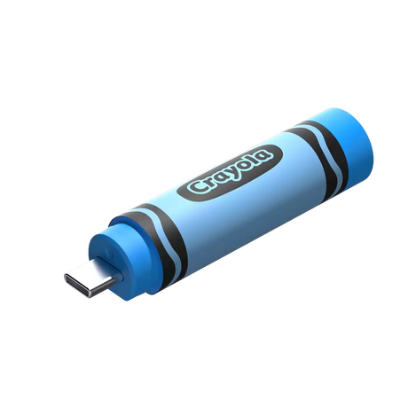 SanDisk Crayola USB‑C Flash Drive Electric Blue – 256GB – SDCZIC‑256G‑G46B