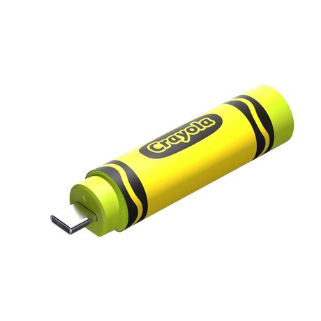 SanDisk Crayola USB‑C Flash Drive Electric Lime – 64GB – SDCZIC‑064G‑G46L