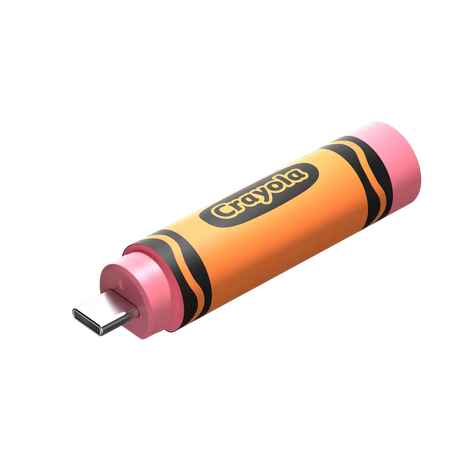 SanDisk Crayola USB‑C Flash Drive Mango Tango – 64GB – SDCZIC‑064G‑G46O