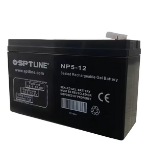 Batería de Gel SPTLINE 12V 5Ah – Sellada – Libre de Mantenimiento – Respaldo para UPS / Alarmas