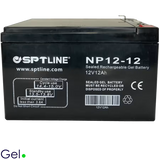 Batería SPTLINE 12V 12Ah Gel – BAT12V12AH