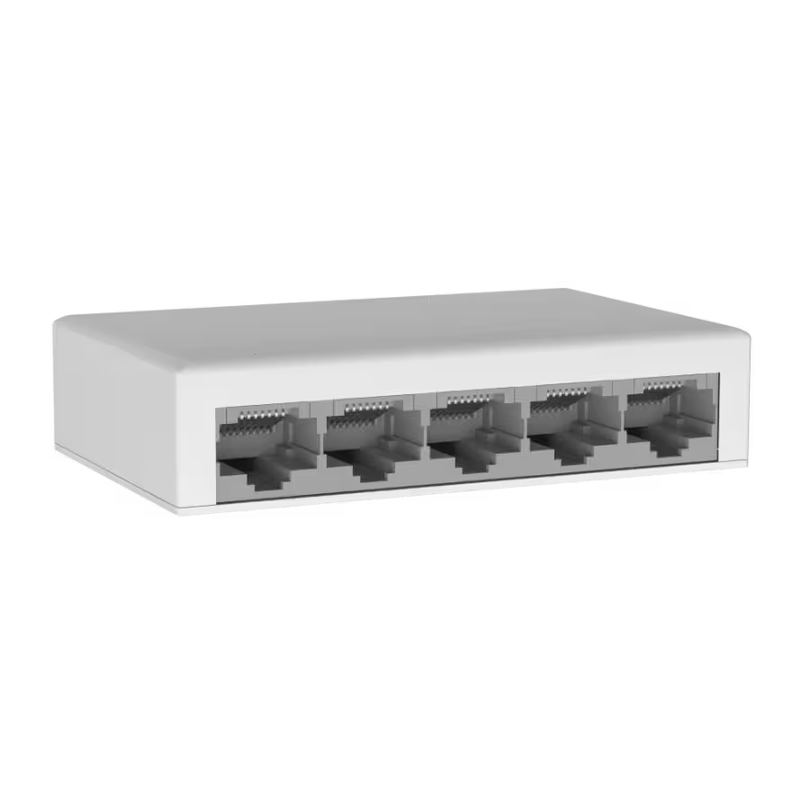 Switch SPTLINE SP‑5PORT – 5 Puertos – 10/100 Mbps