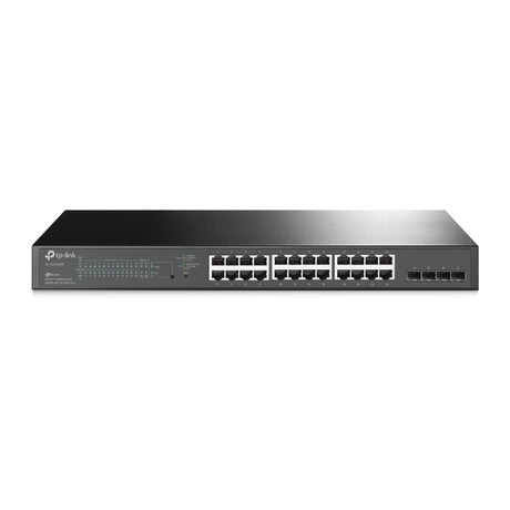 Switch inteligente TP‑Link JetStream SG2428P – 24 puertos Gigabit PoE+ y 4 ranuras SFP