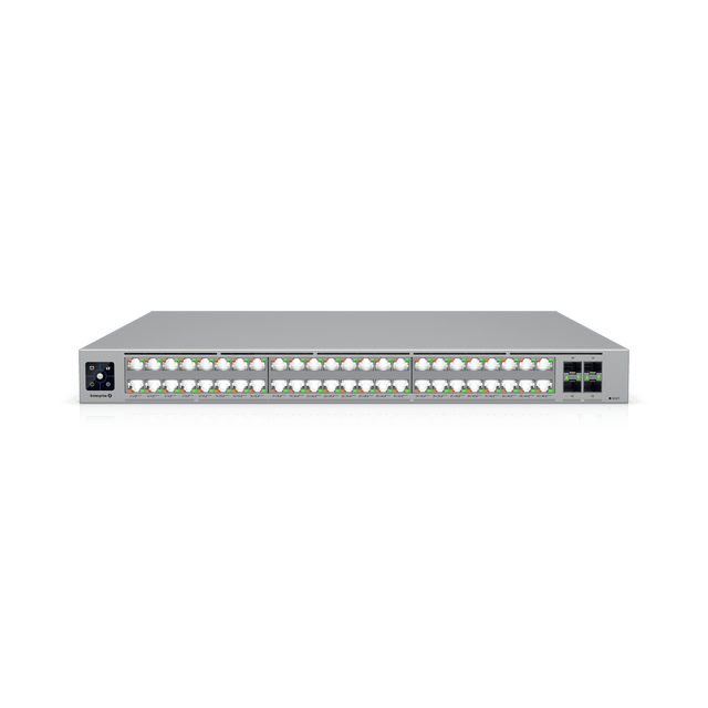 Switch – Ubiquiti UniFi Enterprise Campus ECS‑48‑PoE – 48 puertos – PoE+++ – Layer 3 – 10GbE RJ45 – 25G SFP28 – Rack 1U (ECS‑48‑PoE)