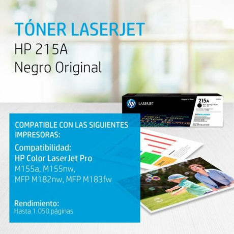 Cartucho de Toner Negro Original HP 215A LaserJet