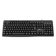 Teclado multimedia Xtech XTK‑140S – Español – USB – 105 teclas – Perfil bajo – Negro