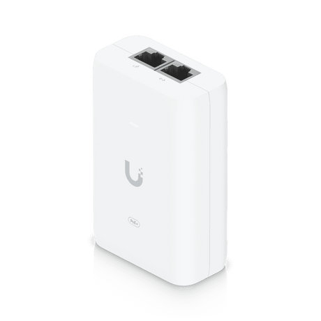 Inyector PoE+ Ubiquiti U‑PoE+ – 30 W – Gigabit – IEEE 802.3at