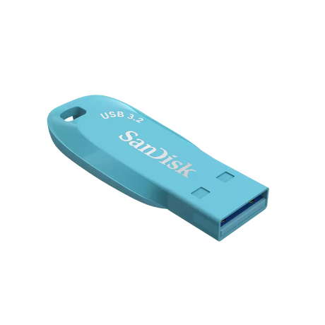 Unidad Flash USB SanDisk Ultra Shift, modelo SDCZ410-032G-G46BB, 32GB, USB 3.2 Gen 1, color azul