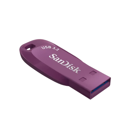 Flash Drive USB SanDisk Ultra Shift 128GB – USB 3.2 Gen 1 – Orquídea Cattleya – SDCZ410‑128G‑G46CO