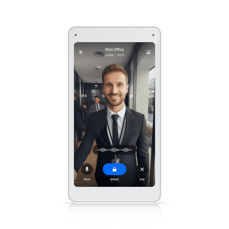Pantalla de control de acceso – Ubiquiti UniFi UA‑Intercom‑Viewer – 5” – PoE – 720×1280 px – Micrófono y altavoz integrados – Montaje en pared (UA‑Intercom‑Viewer)