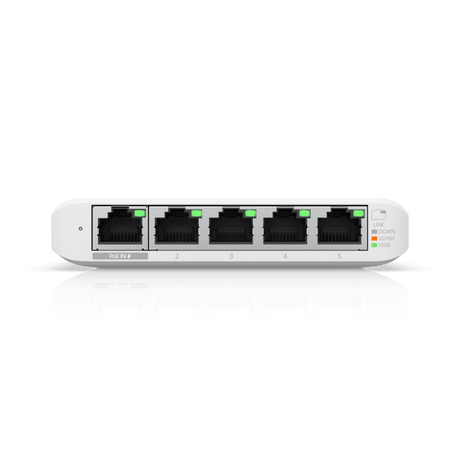 Switch Inteligente 4 Puertos Gigabit 1 PoE+ Ubiquiti UniFi USW Flex Mini – Capa 2 – USW‑Flex‑Mini
