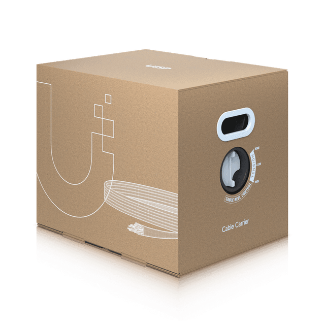 Caja de Cable para ISP Pro UniFi Ubiquiti 305m CAT 5e STP Negro