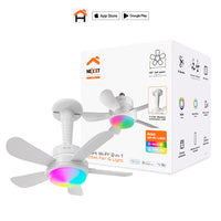 Ventilador de Techo Inteligente 2 en 1 con Lámpara Integrada y Conexión Wi‑Fi® Nexxt Solutions – NHA‑F100