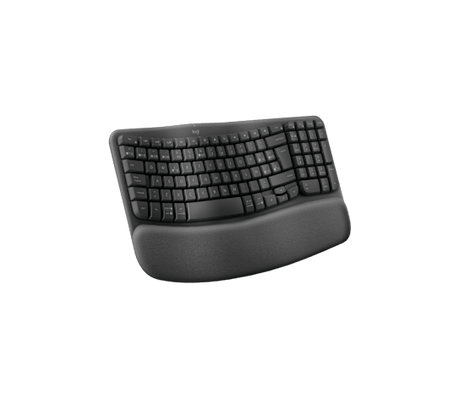 Teclado Inalámbrico Ergonómico Logitech Wave Keys – Español Grafito (920-012278)