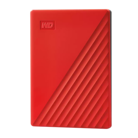 WD My Passport 2TB – Disco Duro Externo Portátil Encriptado – USB 3.2 Gen 1 – Rojo – WDBYVG0020BRD‑WESN