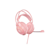Auriculares Gaming Cableados Xtech Khione Rosados / LED / Micrófono / 40mm