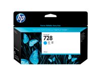 Cartucho de Tinta HP 728 – Cian, Original, 130 ml, F9J67A