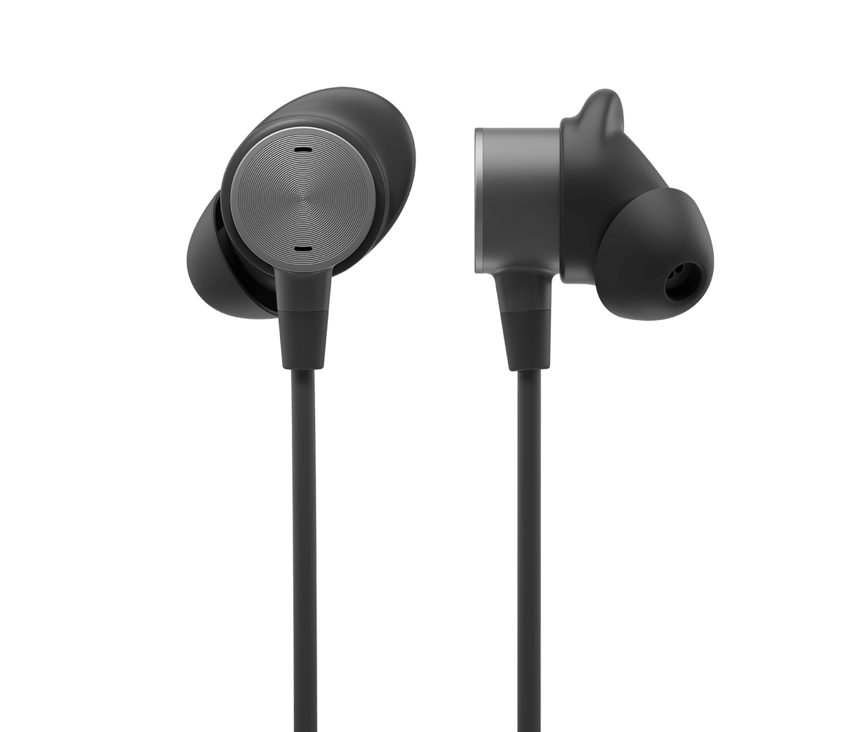 Auriculares Logitech Zone Wired Earbuds – En oreja, cableado 3.5 mm, grafito, 981-001008